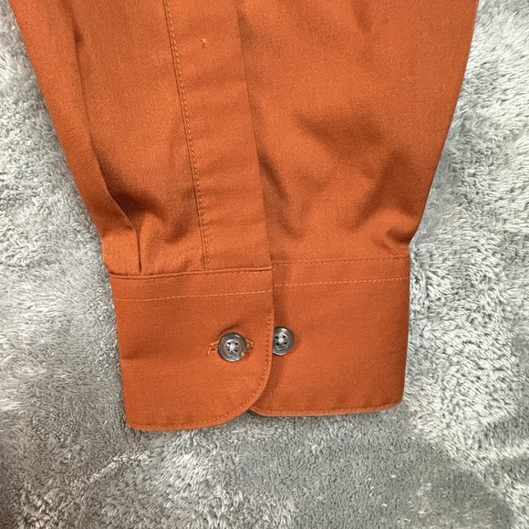 Van Heusen Men's L Button Down LS Dress shirt - Burnt Orange - SEE DESCRIPTION - Picture 7 of 15